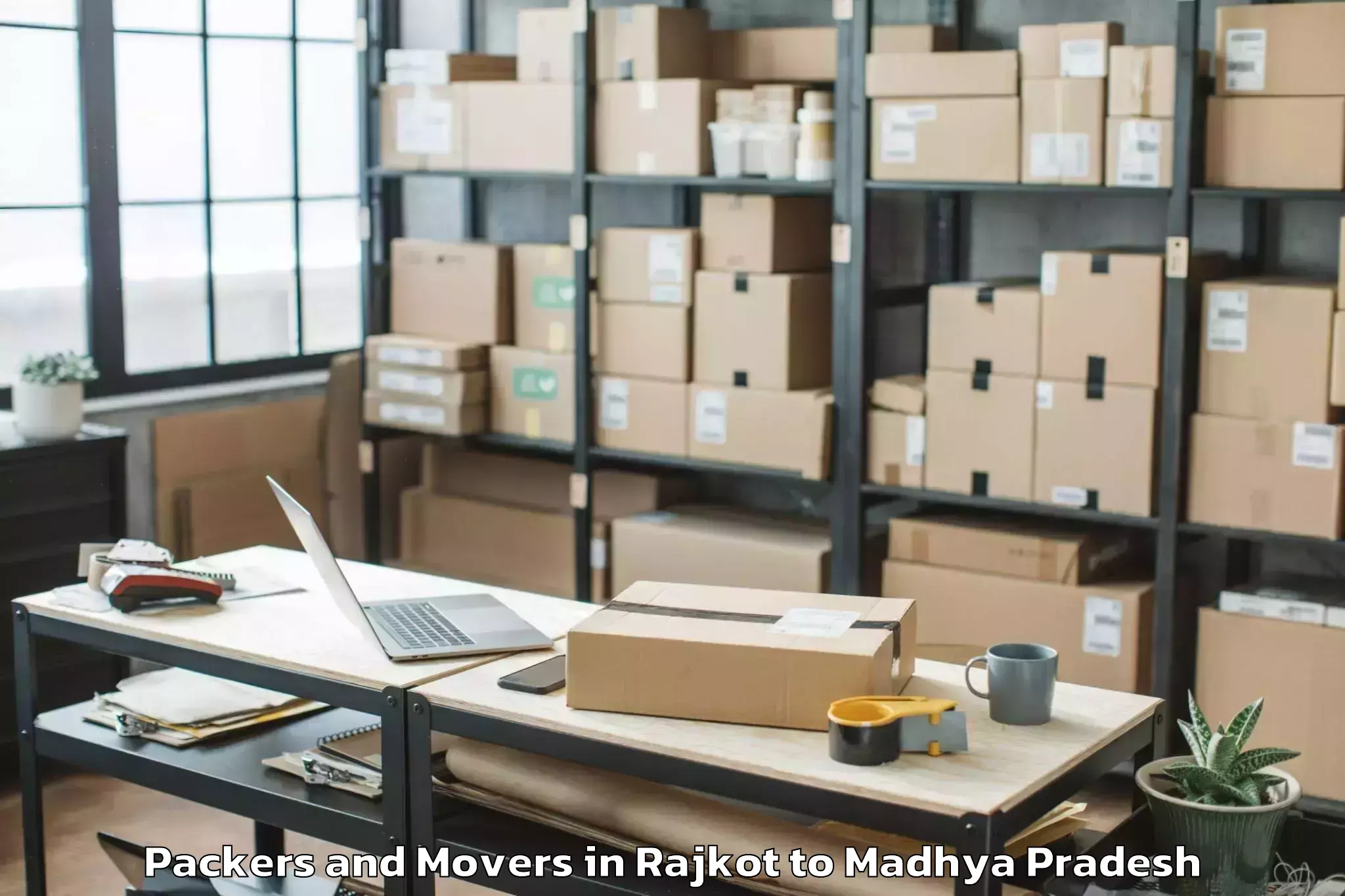 Easy Rajkot to Saugor Packers And Movers Booking